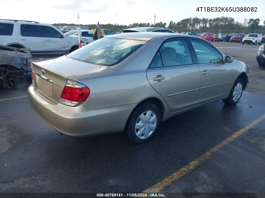 2005 Toyota Camry Le VIN: 4T1BE32K65U388082 Lot: 40769141