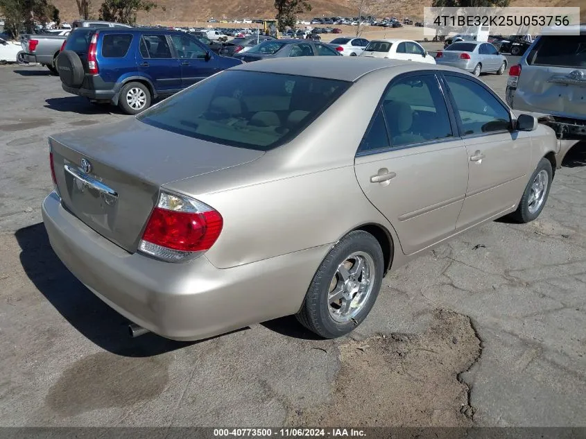 2005 Toyota Camry Le VIN: 4T1BE32K25U053756 Lot: 40773500