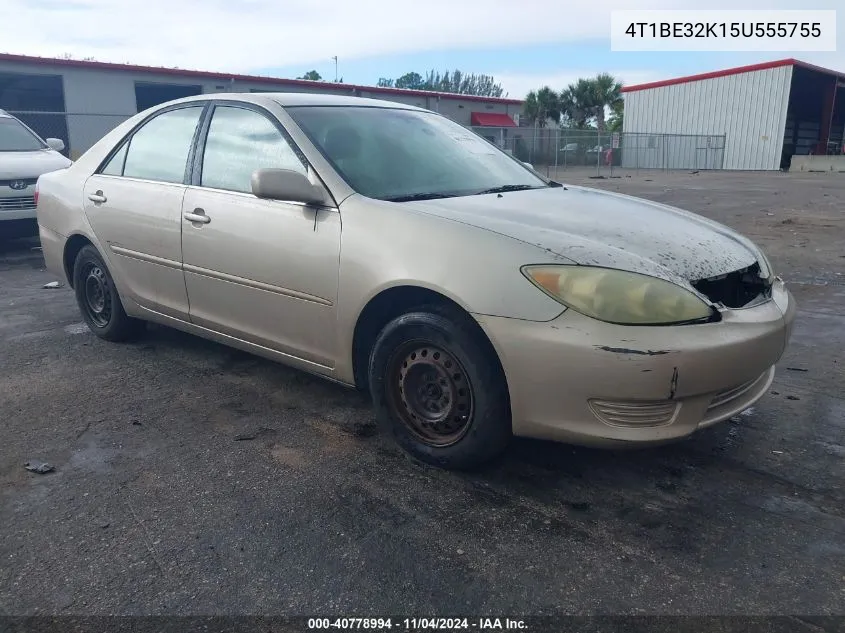 2005 Toyota Camry Le VIN: 4T1BE32K15U555755 Lot: 40778994