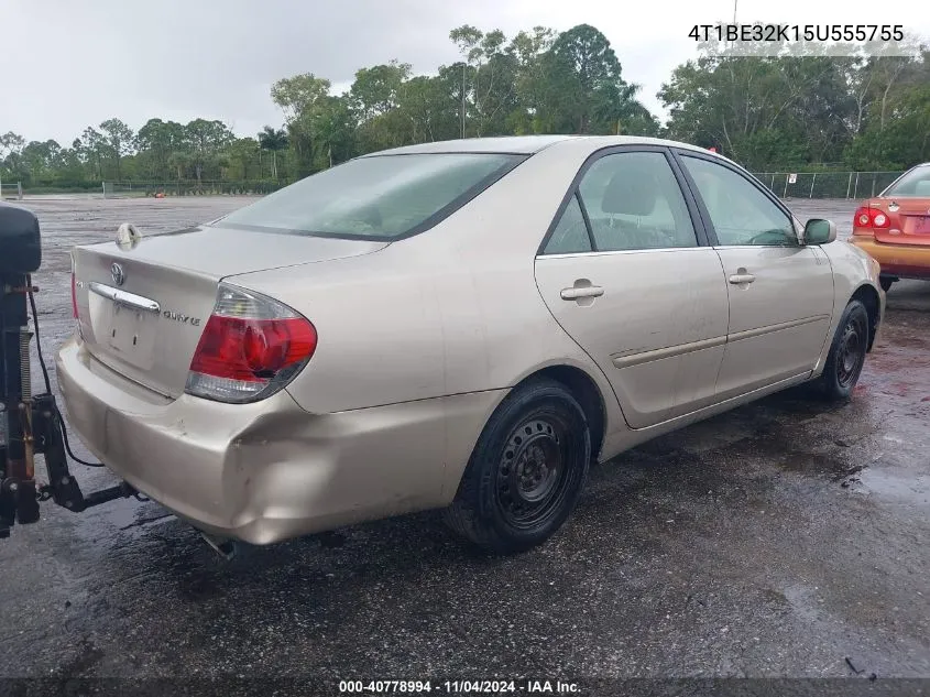 2005 Toyota Camry Le VIN: 4T1BE32K15U555755 Lot: 40778994