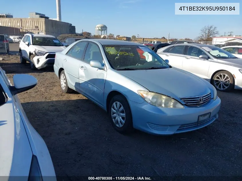 2005 Toyota Camry Le VIN: 4T1BE32K95U950184 Lot: 40780305