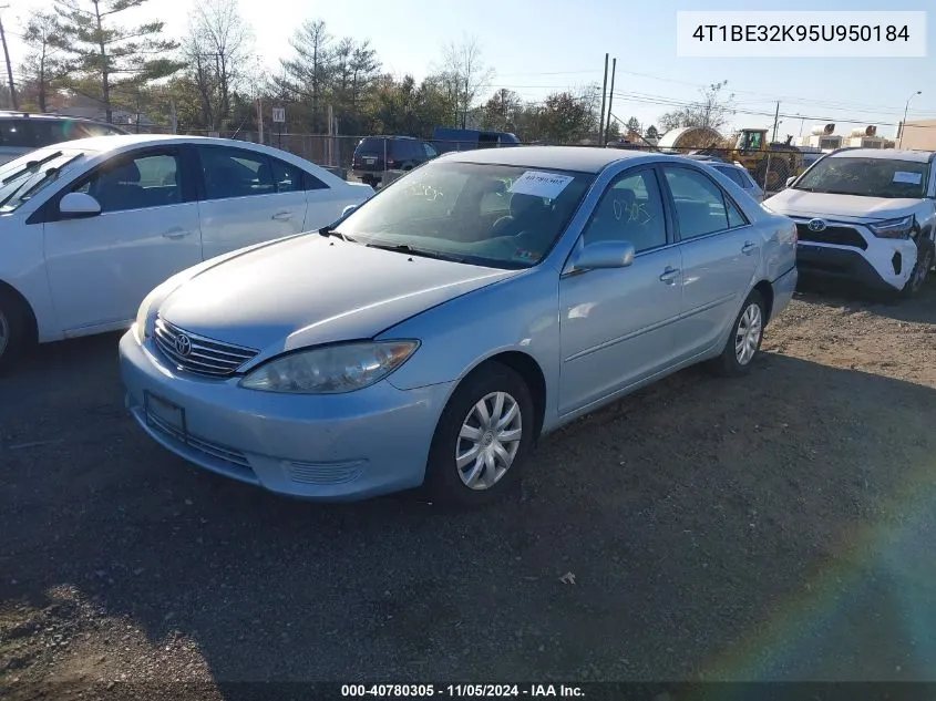 2005 Toyota Camry Le VIN: 4T1BE32K95U950184 Lot: 40780305