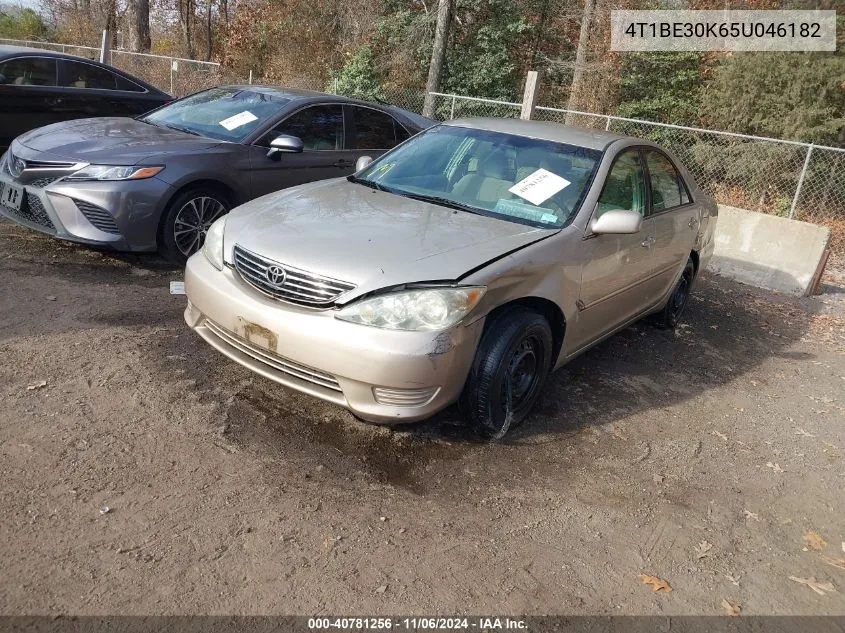 2005 Toyota Camry Le VIN: 4T1BE30K65U046182 Lot: 40781256