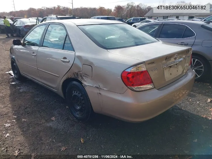 2005 Toyota Camry Le VIN: 4T1BE30K65U046182 Lot: 40781256