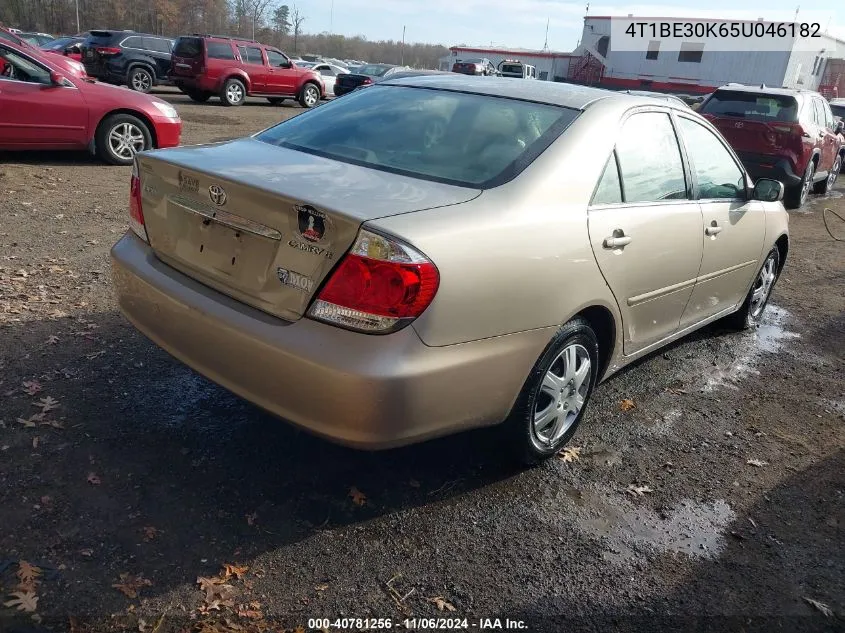 2005 Toyota Camry Le VIN: 4T1BE30K65U046182 Lot: 40781256