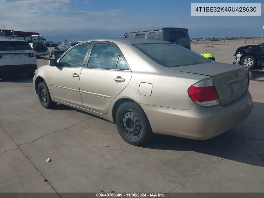 2005 Toyota Camry Le VIN: 4T1BE32K45U428630 Lot: 40789389