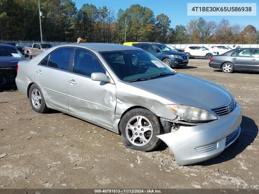 2005 Toyota Camry Le VIN: 4T1BE30K65U586938 Lot: 40791513