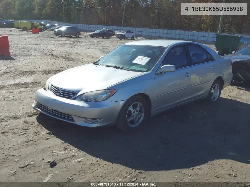 2005 Toyota Camry Le VIN: 4T1BE30K65U586938 Lot: 40791513