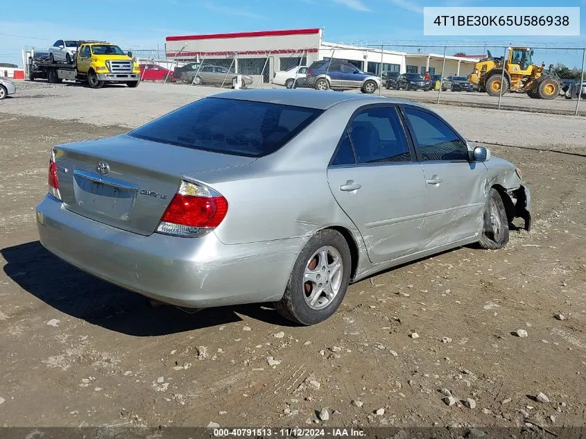 2005 Toyota Camry Le VIN: 4T1BE30K65U586938 Lot: 40791513