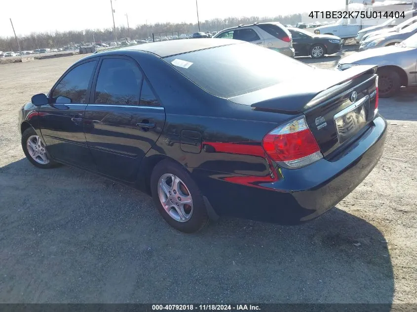 2005 Toyota Camry Le VIN: 4T1BE32K75U014404 Lot: 40792018