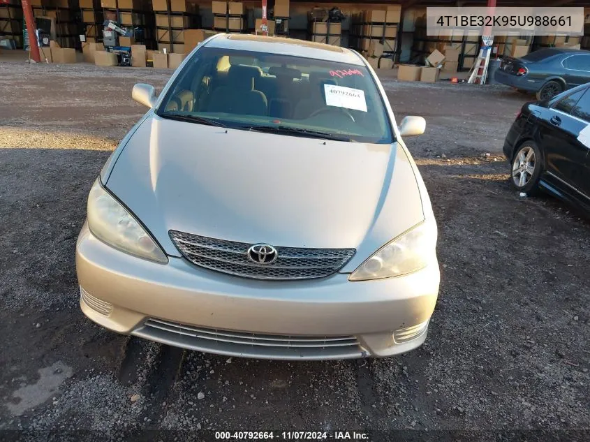 2005 Toyota Camry Le VIN: 4T1BE32K95U988661 Lot: 40792664