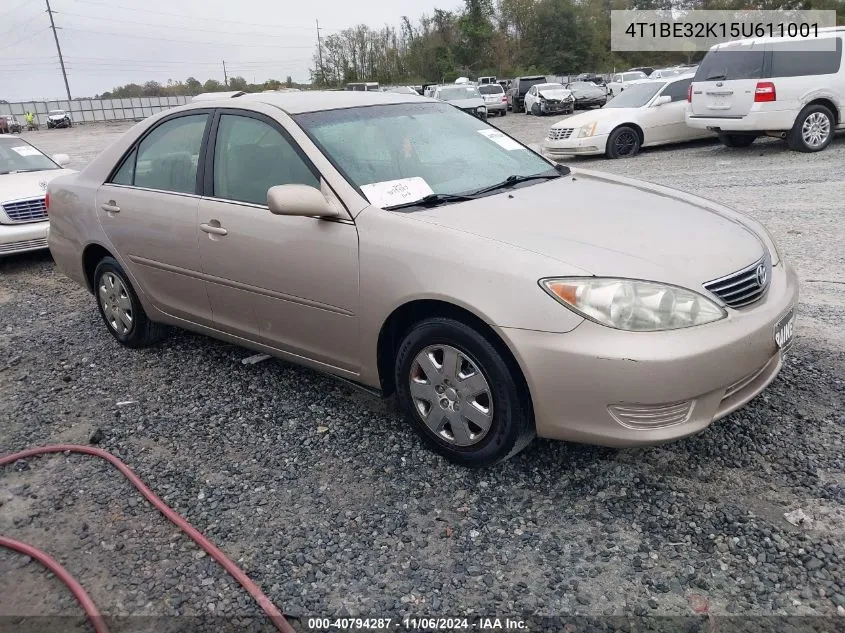 2005 Toyota Camry Le VIN: 4T1BE32K15U611001 Lot: 40794287