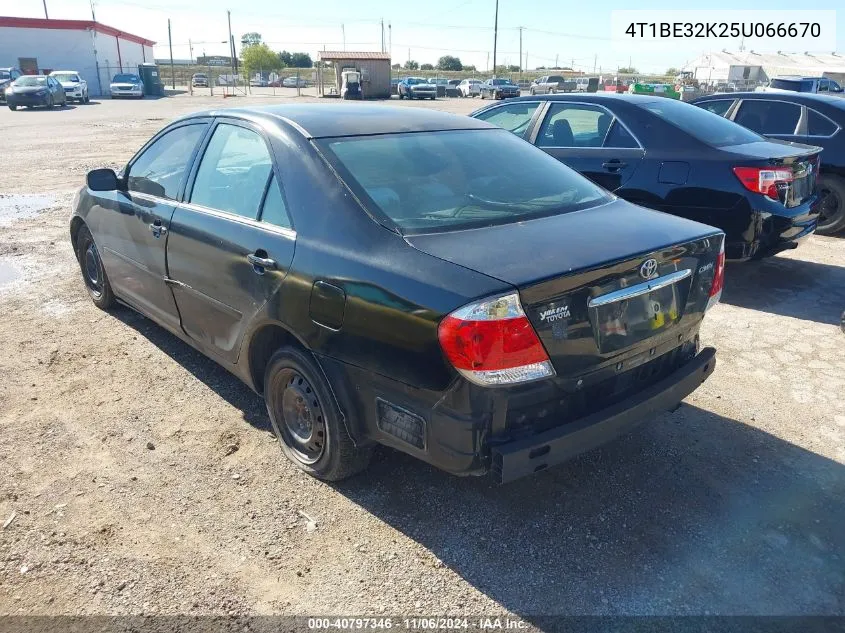 2005 Toyota Camry Std VIN: 4T1BE32K25U066670 Lot: 40797346