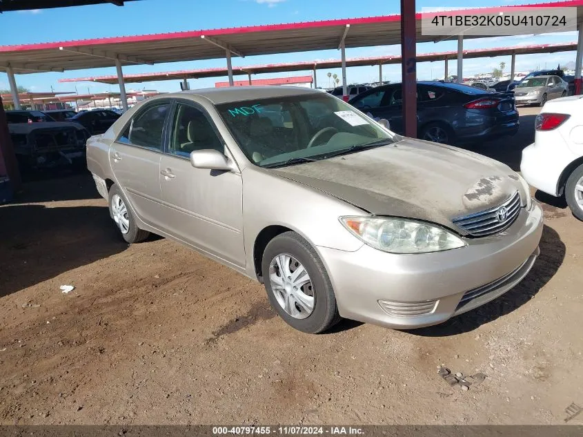 2005 Toyota Camry Le VIN: 4T1BE32K05U410724 Lot: 40797455