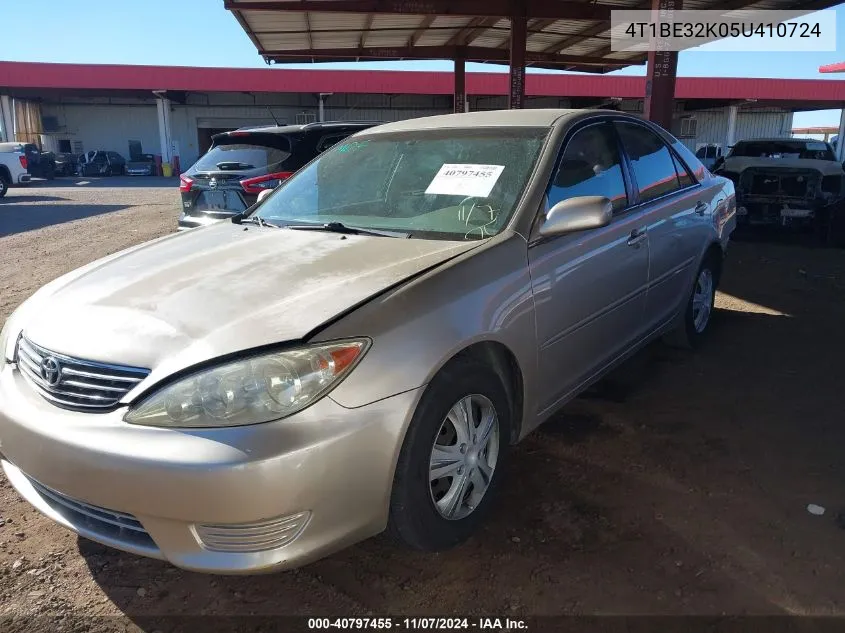 2005 Toyota Camry Le VIN: 4T1BE32K05U410724 Lot: 40797455