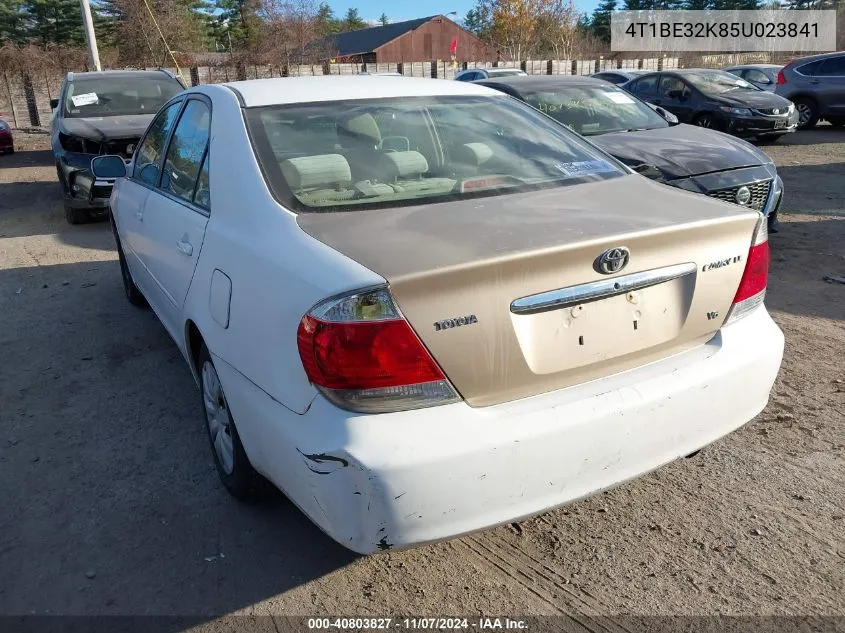 2005 Toyota Camry Le VIN: 4T1BE32K85U023841 Lot: 40803827