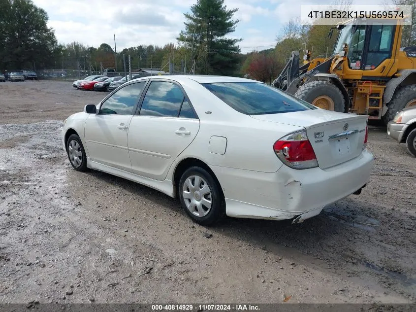 2005 Toyota Camry Le VIN: 4T1BE32K15U569574 Lot: 40814929