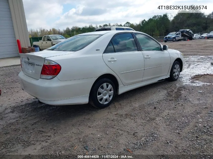 2005 Toyota Camry Le VIN: 4T1BE32K15U569574 Lot: 40814929