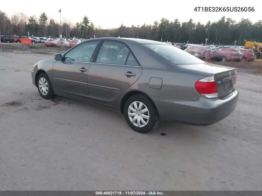 2005 Toyota Camry Std VIN: 4T1BE32K65U526056 Lot: 40821719