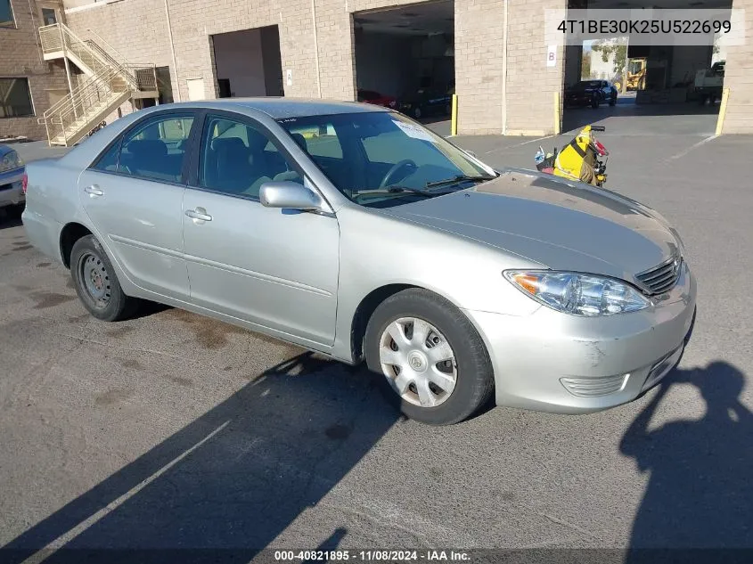 2005 Toyota Camry Le VIN: 4T1BE30K25U522699 Lot: 40821895