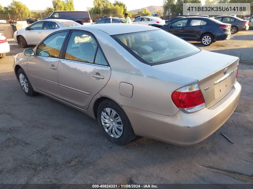 2005 Toyota Camry Le VIN: 4T1BE32K35U614188 Lot: 40824331