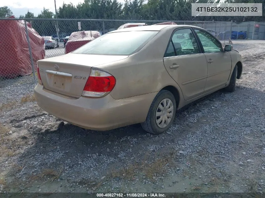 2005 Toyota Camry Le VIN: 4T1BE32K25U102132 Lot: 40827152