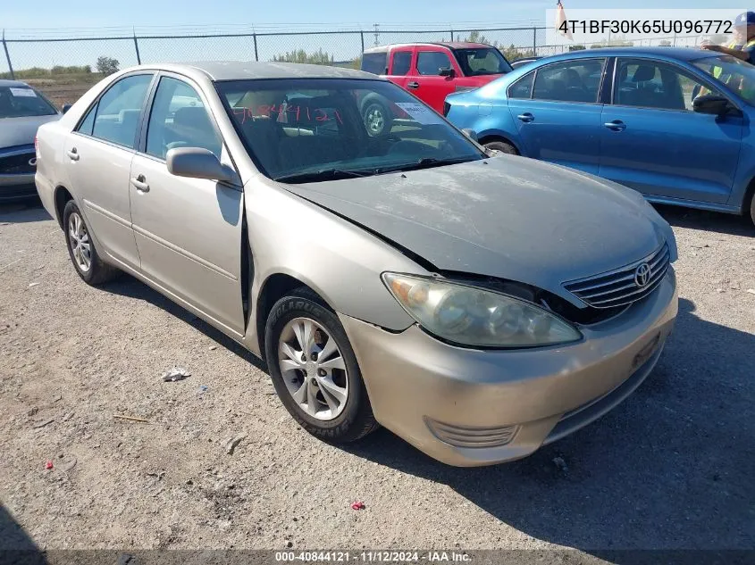 2005 Toyota Camry Le V6 VIN: 4T1BF30K65U096772 Lot: 40844121