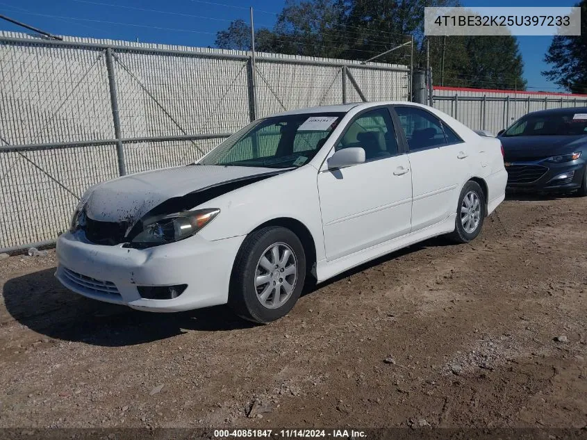 2005 Toyota Camry Se VIN: 4T1BE32K25U397233 Lot: 40851847