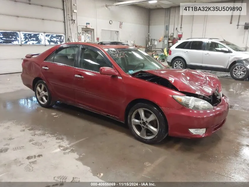 2005 Toyota Camry Se V6 VIN: 4T1BA32K35U509890 Lot: 40855869