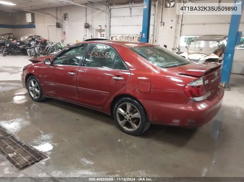 2005 Toyota Camry Se V6 VIN: 4T1BA32K35U509890 Lot: 40855869