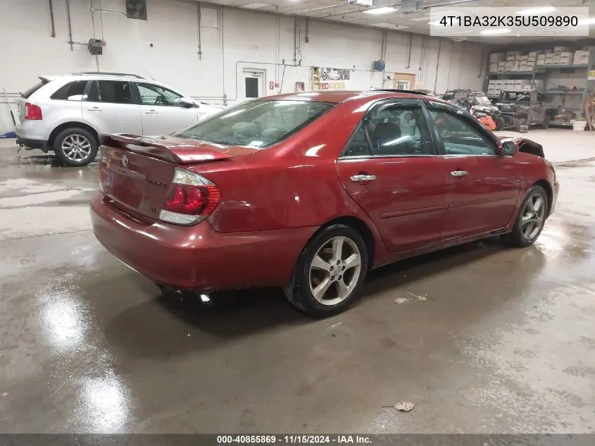 2005 Toyota Camry Se V6 VIN: 4T1BA32K35U509890 Lot: 40855869