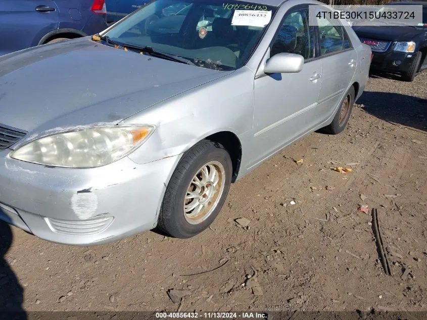 2005 Toyota Camry Le VIN: 4T1BE30K15U433724 Lot: 40856432