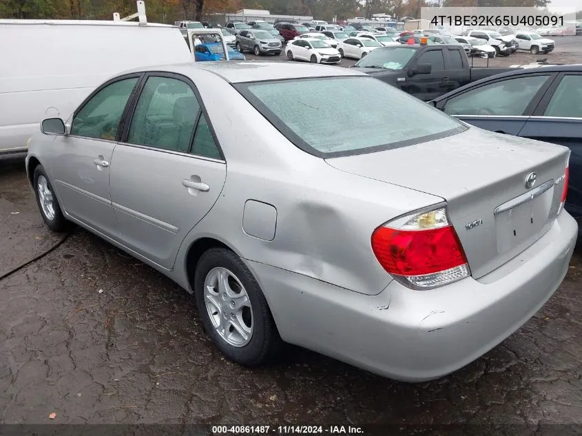 2005 Toyota Camry Le VIN: 4T1BE32K65U405091 Lot: 40861487