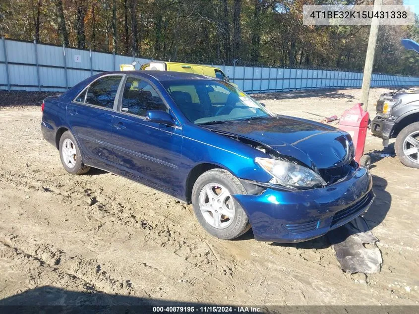 2005 Toyota Camry Le VIN: 4T1BE32K15U431338 Lot: 40879195