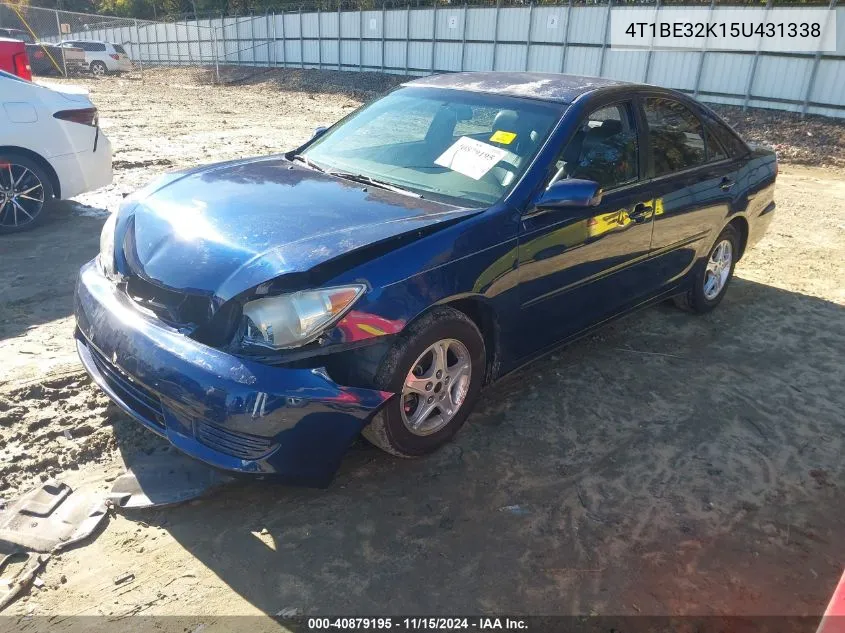 2005 Toyota Camry Le VIN: 4T1BE32K15U431338 Lot: 40879195