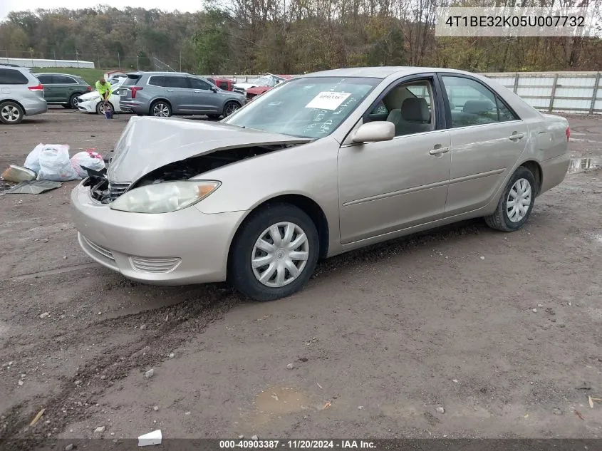 2005 Toyota Camry Le VIN: 4T1BE32K05U007732 Lot: 40903387