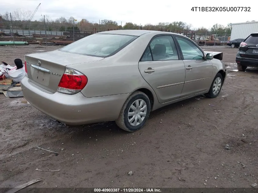 2005 Toyota Camry Le VIN: 4T1BE32K05U007732 Lot: 40903387