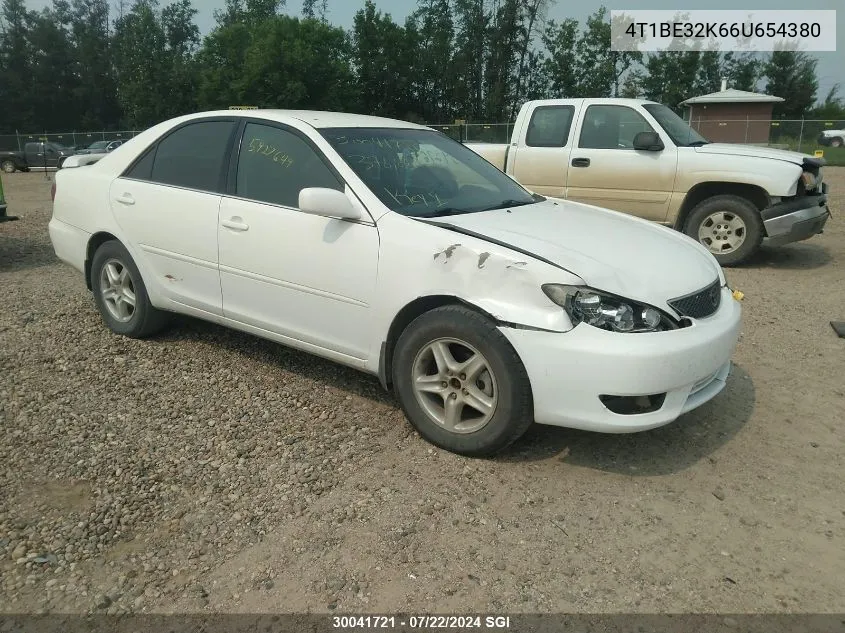 2006 Toyota Camry Le/Xle/Se VIN: 4T1BE32K66U654380 Lot: 30041721