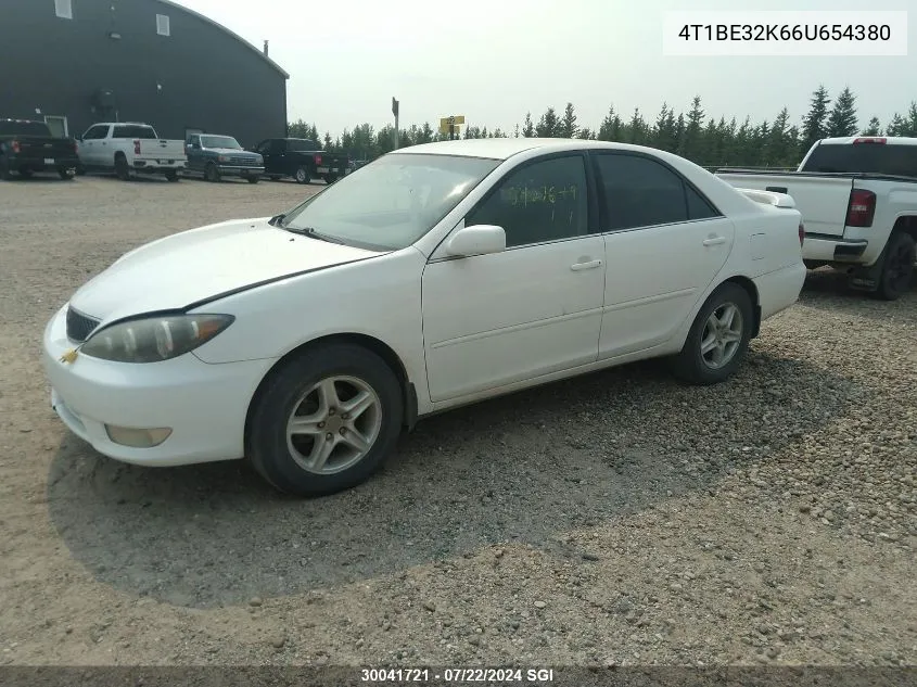 2006 Toyota Camry Le/Xle/Se VIN: 4T1BE32K66U654380 Lot: 30041721