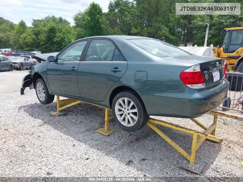 2006 Toyota Camry Le VIN: JTDBE32K463063197 Lot: 39426155