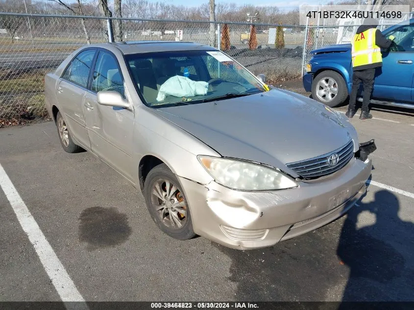 2006 Toyota Camry Le V6 VIN: 4T1BF32K46U114698 Lot: 39464823