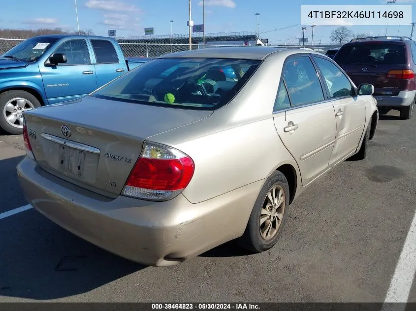 4T1BF32K46U114698 2006 Toyota Camry Le V6