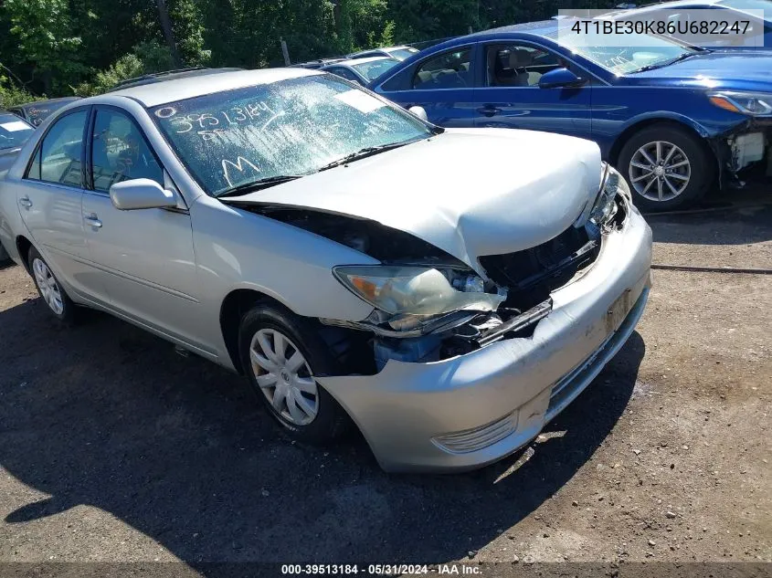 2006 Toyota Camry Le VIN: 4T1BE30K86U682247 Lot: 39513184