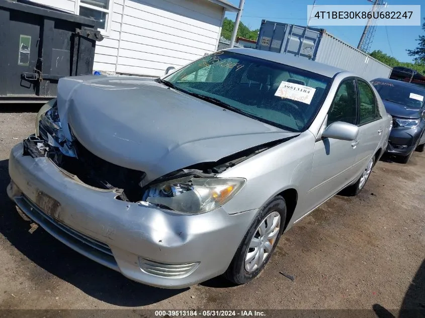 2006 Toyota Camry Le VIN: 4T1BE30K86U682247 Lot: 39513184