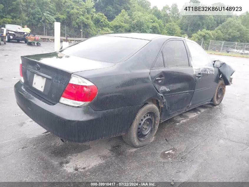 2006 Toyota Camry Le/Se/Std/Xle VIN: 4T1BE32K86U148923 Lot: 39910417