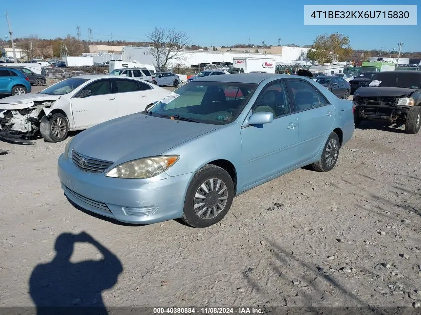 4T1BE32KX6U715830 2006 Toyota Camry Le