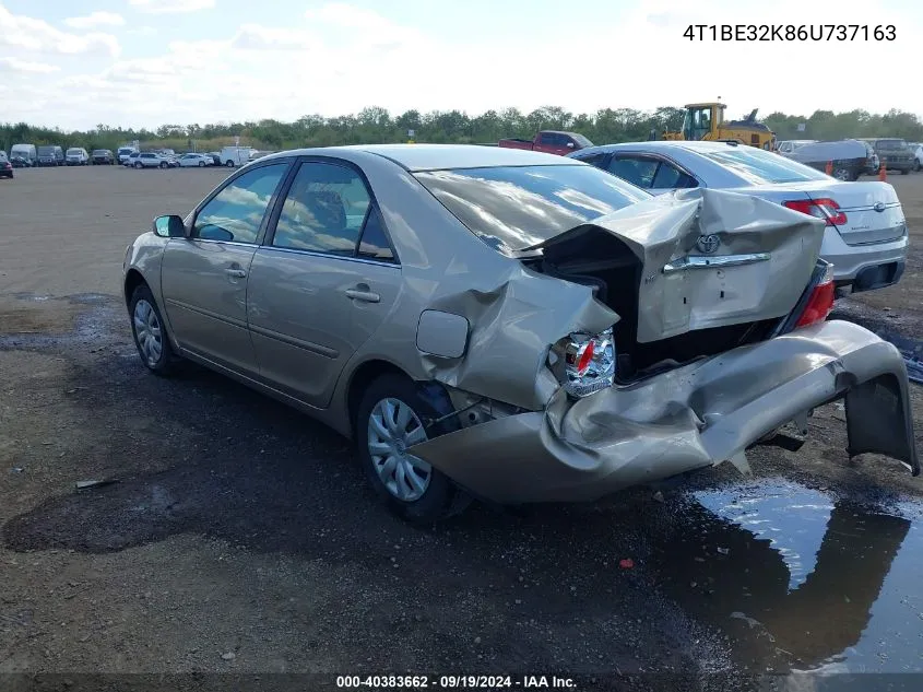 2006 Toyota Camry Le VIN: 4T1BE32K86U737163 Lot: 40383662