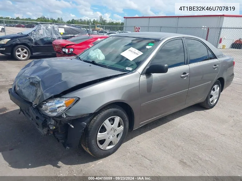 2006 Toyota Camry Std VIN: 4T1BE32K46U707819 Lot: 40415059