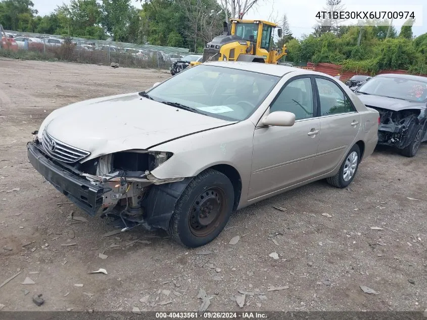 2006 Toyota Camry Le VIN: 4T1BE30KX6U700974 Lot: 40433561