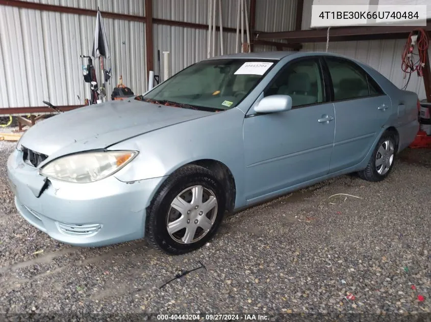 2006 Toyota Camry Le VIN: 4T1BE30K66U740484 Lot: 40443204